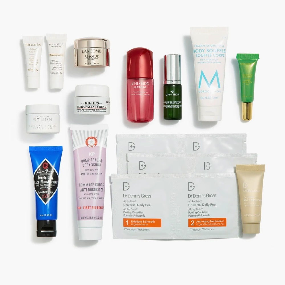 Luxury Skincare Travel Size Beauty Bundle Dr. Barbara Sturm Lancome Kiehl's $265